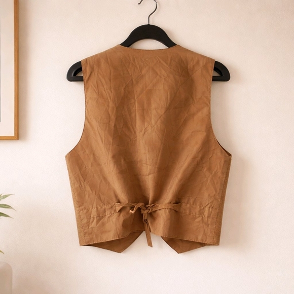 Tan Fringe Vest - Picture 2 of 4